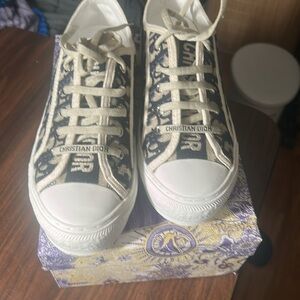 Dior Dark Blue and Beige Size 42 NWT